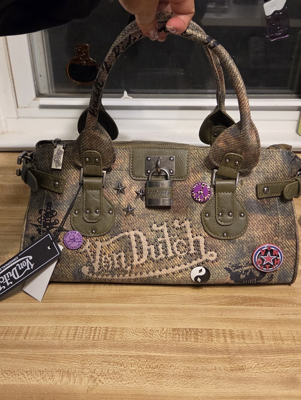 Von Dutch NWT Unique Camo Satchel